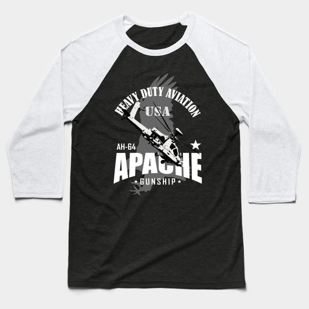 AH-64 Apache Baseball T-Shirt by TCP